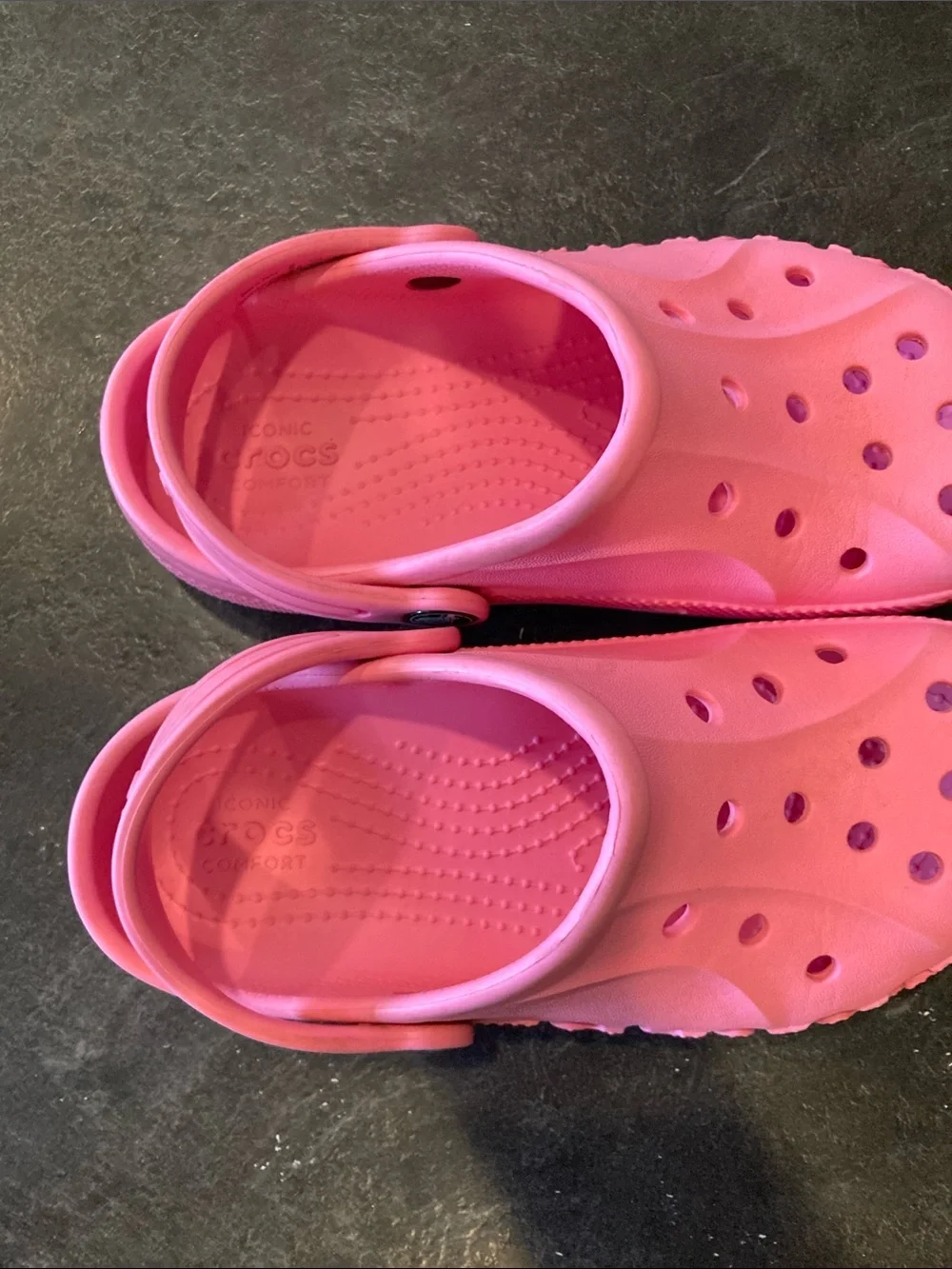 Girls Crocs pink sandals size 13
